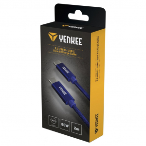 Yenkee YCU C102 BE USB-C - USB-C adat-, és töltőkábel 2m kék